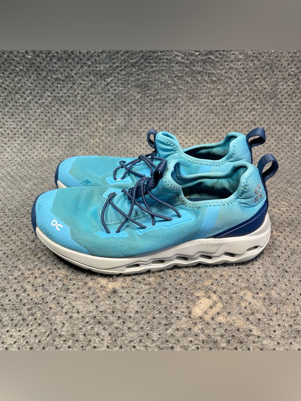 On Cloud Cloudleap Blue Shoes Size 2.5 Boys
